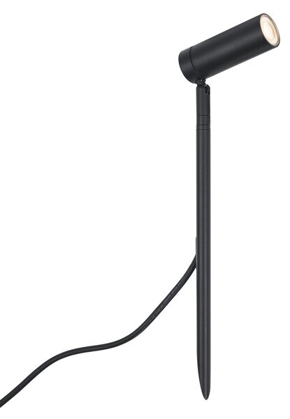 Bodové světlo se zemním hrotem černé 40 cm vč. LED nastavitelné IP65 vč. kabelu a zástrčky - Carl