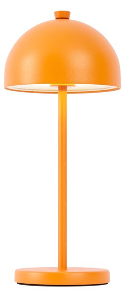 Stolní lampa oranžová vč. LED IP54 dobíjecí s nabíjecí stanicí - Squirrel