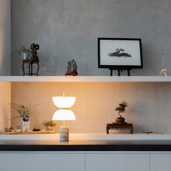 Stolní lampa MAYTONI šedá 11 W