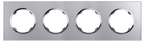 Elhard Skleněný čtyřrámeček Rondo Glass, stříbrný RG3104S