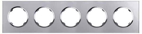 Elhard Skleněný pětirámeček Rondo Glass, stříbrný RG3105S