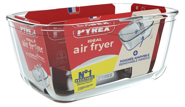 Skleněná mísa do horkovzdušné fritézy PYREX 20x14cm/1,5l., borosilikát