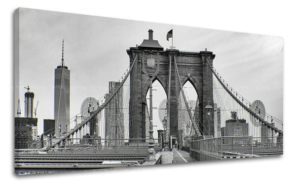 Obraz na stěnu Panorama MĚSTO / NEW YORK - 30x60 cm