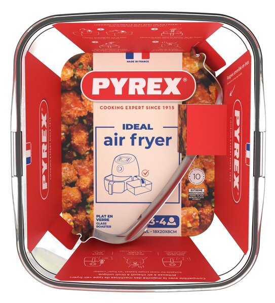 Skleněná mísa do horkovzdušné fritézy PYREX 20x18cm/2l., borosilikát