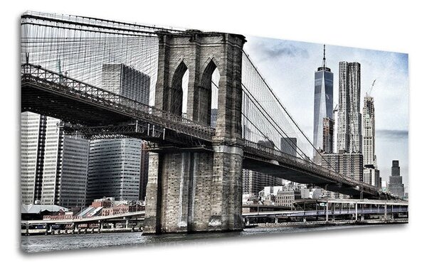 Obraz na stěnu Panorama MĚSTO / NEW YORK - 30x60 cm
