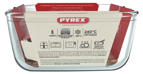 Skleněná mísa do horkovzdušné fritézy PYREX 20x18cm/2l., borosilikát
