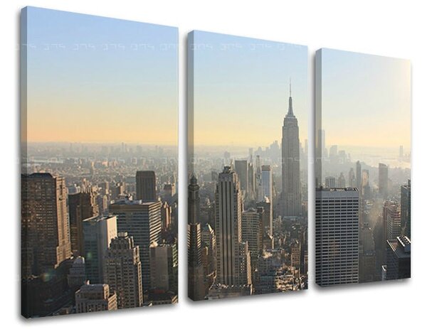 3dílný obraz na stěnu MĚSTO / NEW YORK - 60x40 cm