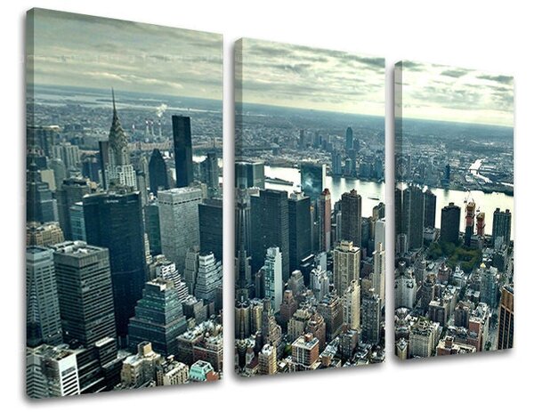 3dílný obraz na stěnu MĚSTO / NEW YORK - 60x40 cm