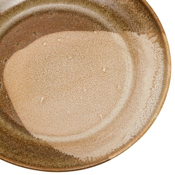 Hnědý keramický dezertní talíř Kave Home Nagoli 22,5 cm