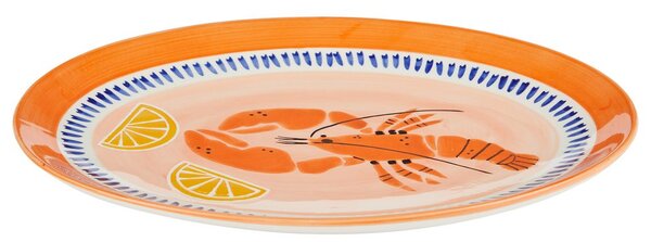 CORAL COAST Servírovací talíř 34 cm - oranžová/modrá