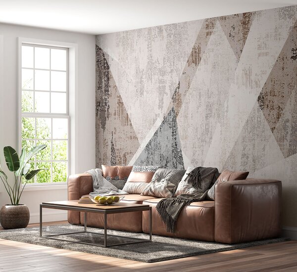 Fototapeta Abstraktní geometrická textura v neutrálních tónech, Geometrické 3D fototapety, Populární fototapety, u97203 - Tapeko.co.cz