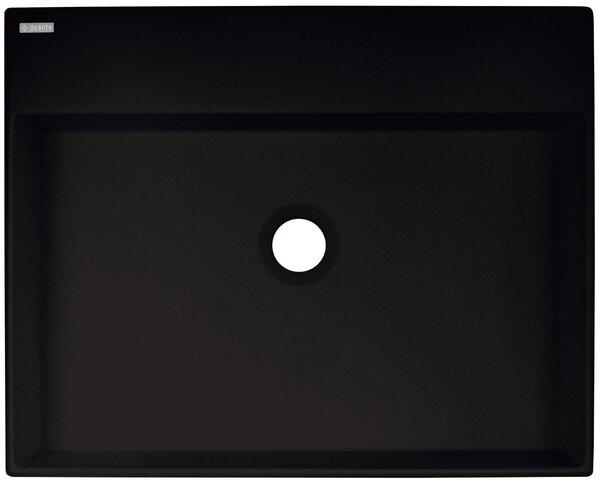 Deante Correo, granitové umyvadlo na desku 500x400x125 mm, černá matná, DEA-CQR_NU5S