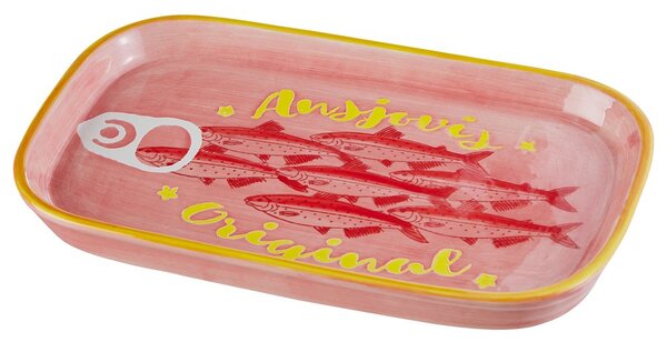 CORAL COAST Servírovací talíř 27 x 16 cm - sv. oranžová