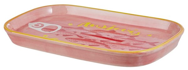 CORAL COAST Servírovací talíř 27 x 16 cm - sv. oranžová