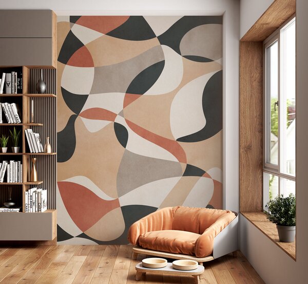 Fototapeta Vzor barevných tvarů, Geometrické 3D fototapety, Populární fototapety, u97206 - Tapeko.co.cz
