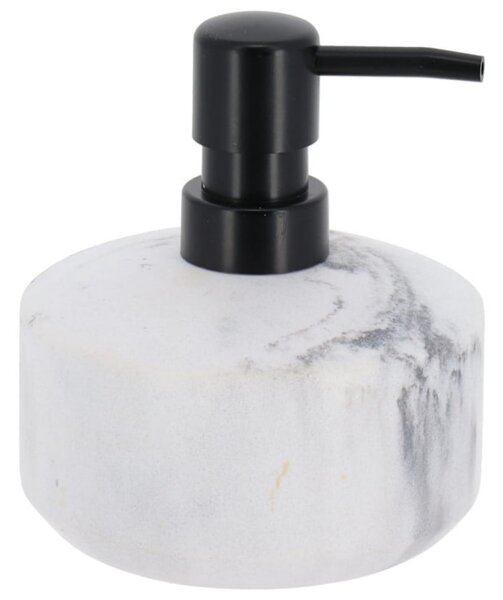 Dávkovač mýdla Vena Marble, bílá/s černými prvky, 175 ml