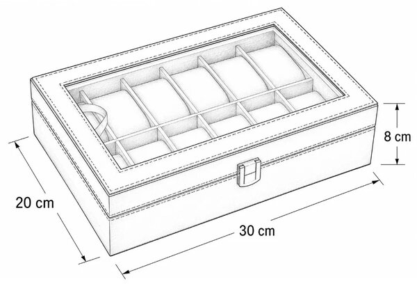 Gaira® Kazeta na hodinky 2178-10