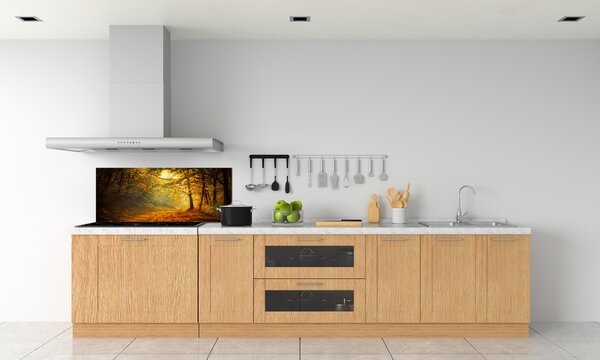 Dekorační panel sklo Podzimní les pksh-60738927