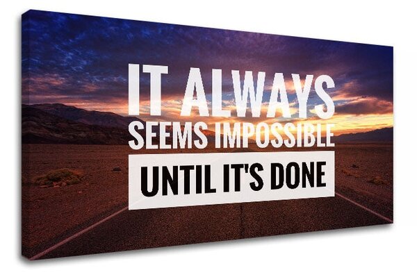 Motivační obraz na stěnu o vytrvalosti_001 - 30x60 cm