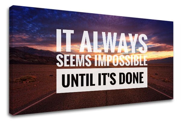 Motivační obraz na stěnu o vytrvalosti_001 - 30x60 cm