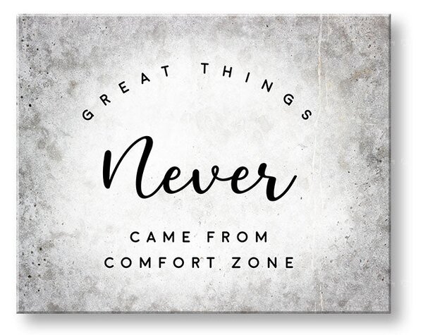 Motivační obraz na stěnu Skvělé věci - 20x30 cm