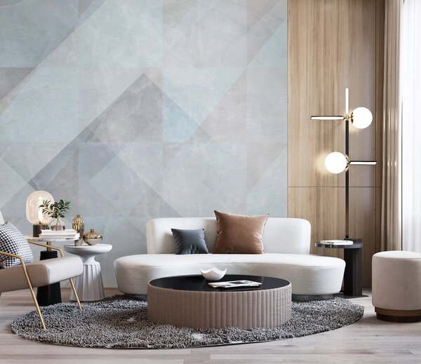 Fototapeta Bílé a šedé pozadí, Geometrické 3D fototapety, Populární fototapety, u97267 - Tapeko.co.cz