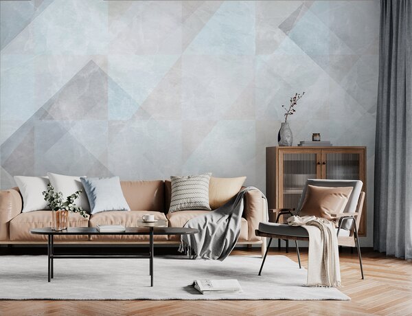 Fototapeta Bílé a šedé pozadí, Geometrické 3D fototapety, Populární fototapety, u97267 - Tapeko.co.cz