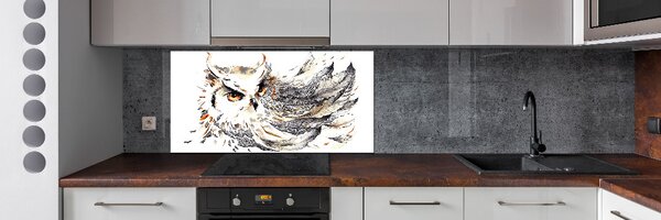 Skleněný panel do kuchyně Sova pksh-60849128