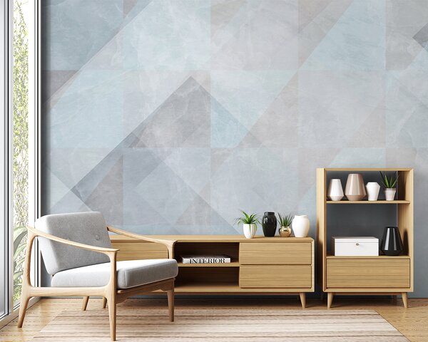 Fototapeta Bílé a šedé pozadí, Geometrické 3D fototapety, Populární fototapety, u97267 - Tapeko.co.cz