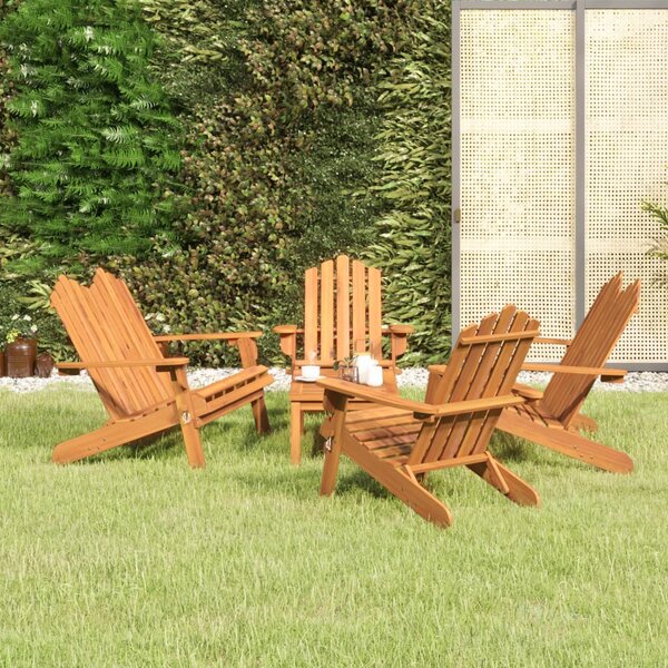 5dílná sada zahradního nábytku Adirondack masivní akácie