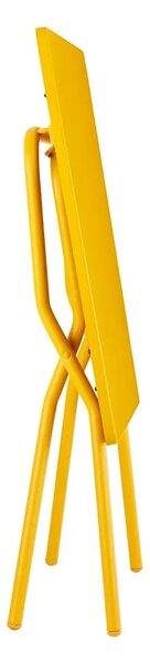 Sada BALCONY II – skládací stůl 64×70 cm + 2 ultra kompaktní židle | ColorBlock žlutá Miel