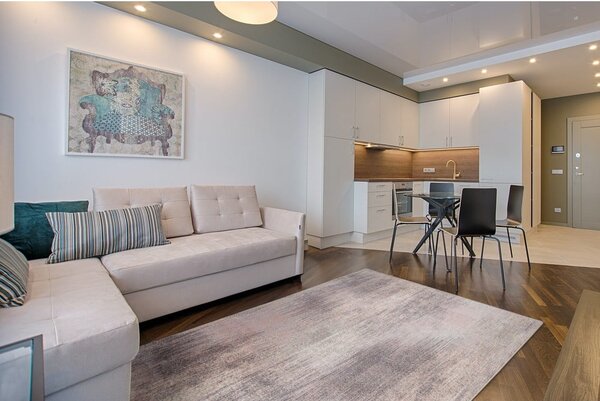 Růžovo-šedý vlněný koberec 133x180 cm Calvi rose – Agnella