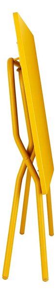 Sada BALCONY II – skládací stůl 120×70 cm + 4 ultra kompaktní židle | ColorBlock žlutá Miel