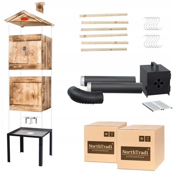TRENDIE Udírna XXL dřevěná