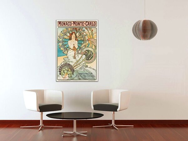 Obraz na plátně MONACO MONTE CARLO - Alfons Mucha REP220 - Alfons Mucha REP220 - 70x50 cm