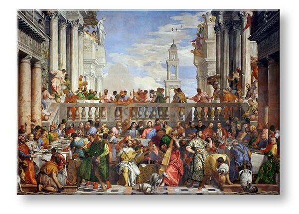 Obraz na plátně Paolo Veronese - Svatba v Káni Galilejské - Svatba v Káně Galilejské - 40x60 cm