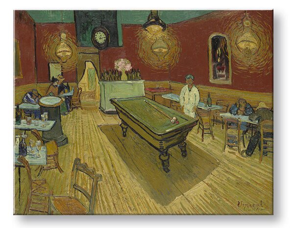 Obraz na plátně Vincent van Gogh - Noční kavárna - Noční kavárna - 50x40 cm