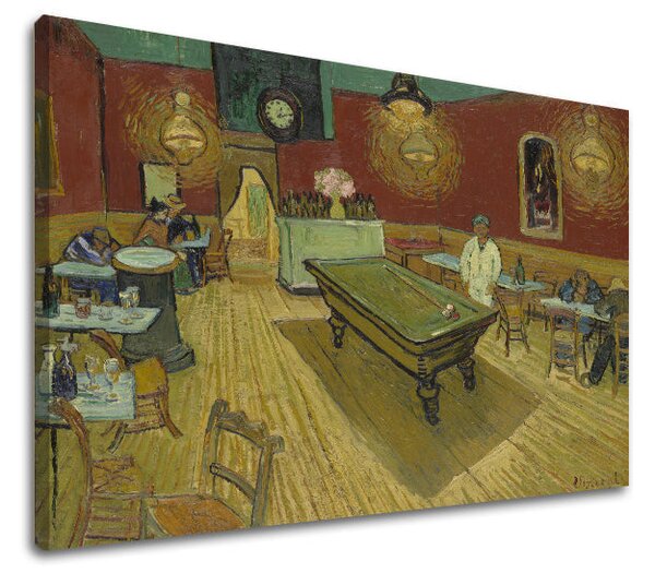 Obraz na plátně Vincent van Gogh - Noční kavárna - Noční kavárna - 50x40 cm
