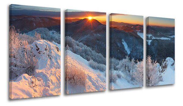 Obraz na stěnu 4 díly SLOVENSKO - 80x40 cm