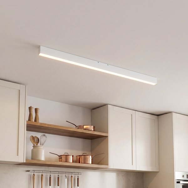 Stropní svítidlo bílé vč. LED 3-stupňové stmívatelné 2700-4000K s přepínačem Dip - Keane