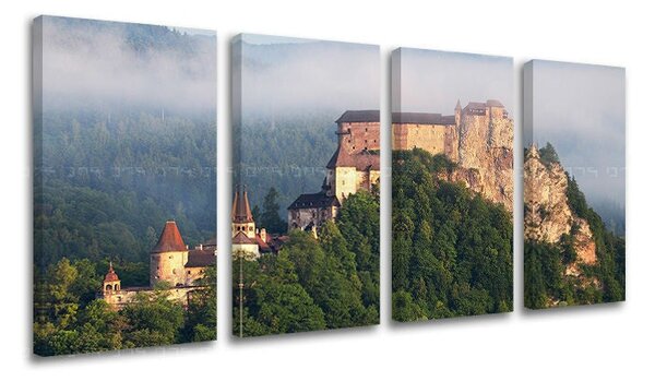 Obraz na stěnu 4 díly SLOVENSKO - 80x40 cm
