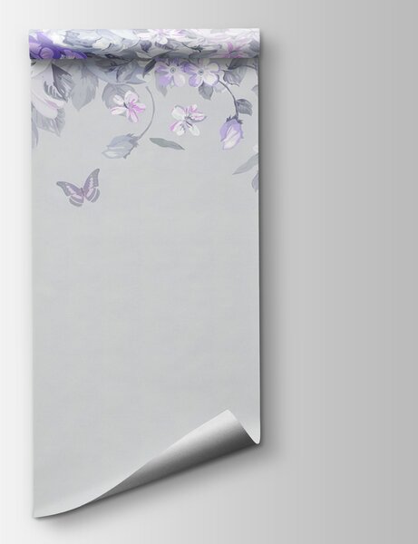 Fototapeta Květinový design s motýly, Květinové fototapety, Populární fototapety, u94295v3 - Tapeko.co.cz
