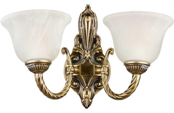Brilagi - Nástěnná lampa CLASSIC 2xE14/10W/230V mosaz