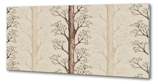 Skleněný panel do kuchyně Stromy pksh-61755566