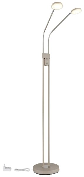 Globo 58504-2SSA-LED Stm Stojací lampa SILVIO 2x6,5W/230V 2700/3350/4000K béžová