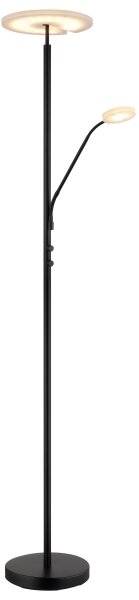 Globo 59093S - LED Stmívatelná Stojací lampa STANFORD 28W/230V + 5W 3000K černá