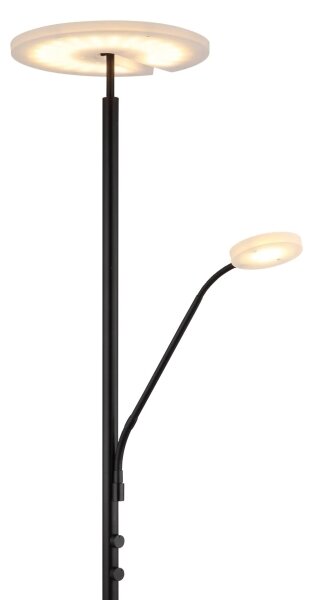 Globo 59093S - LED Stmívatelná Stojací lampa STANFORD 28W/230V + 5W 3000K černá