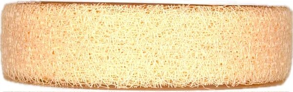 Stuha MESH PEACH floristická síťka krémová 25mm x 25m