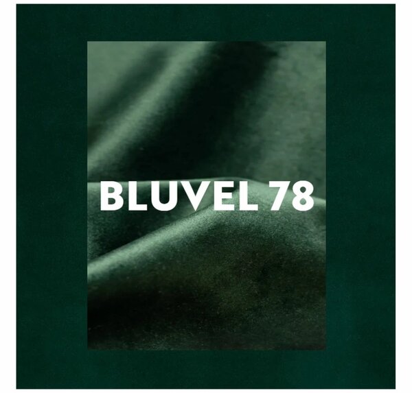 Barová židle CHIC VELVET s černými nohami, tmavě zelená