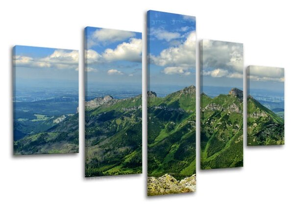 5dílný obraz na stěnu SLOVENSKO / TATRY - 100x80 cm